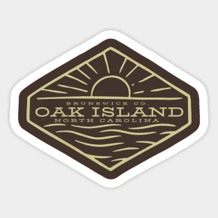 Oak Island, NC Summertime Vacationing Ocean Sunrise Sticker